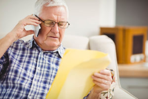 Seniors are frequently the target of telephone scams.